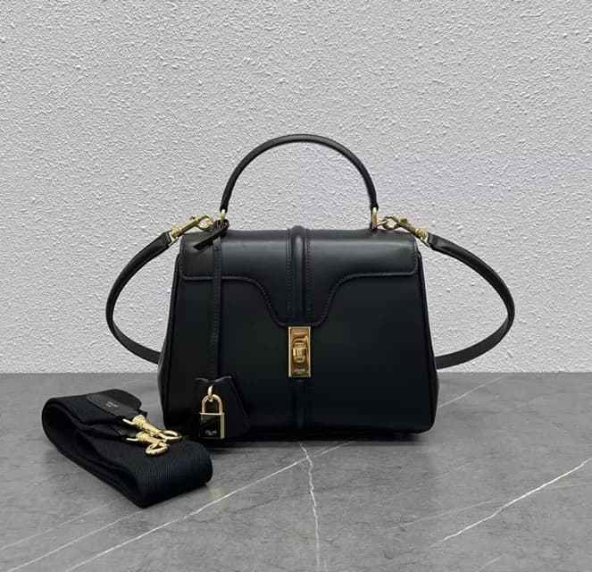 Celine Leather Small Tote Shoulder Bag,23CM - 셀린느 … - 1