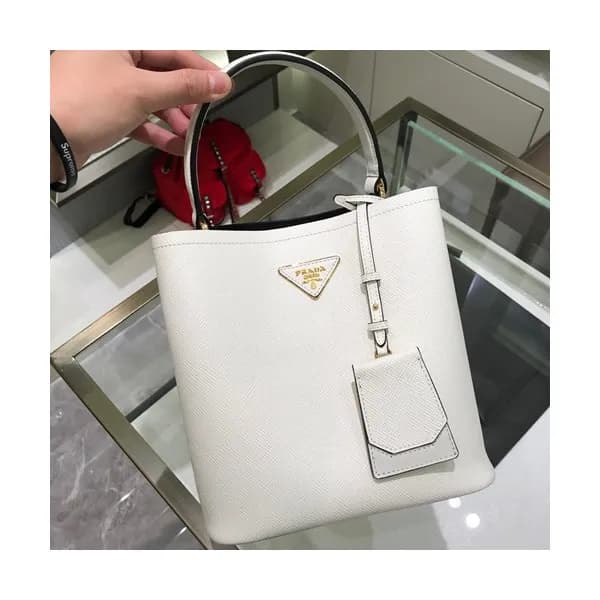 Prada 2019 Double Saffiano Tote Shoulder Bag,23cm … - 1