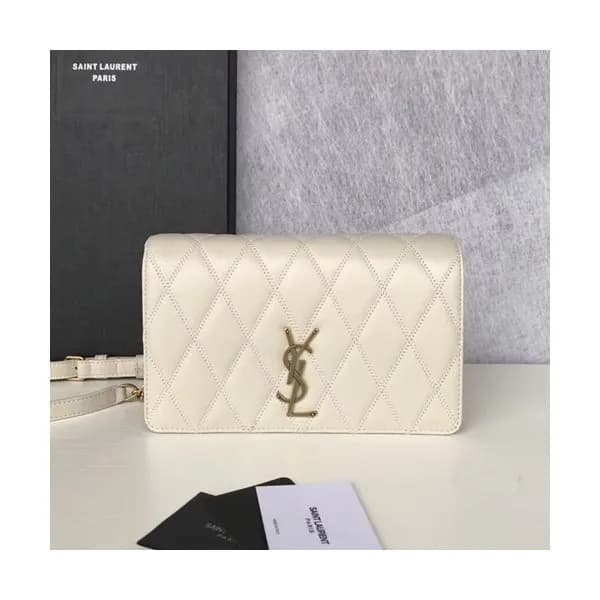 Saint Laurent 2019 Monogram Angie Chain Shoulder B… - 1