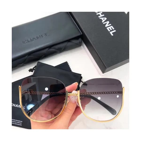 Chanel 2019 Mm/Wm Trendy Logo Metal Frame Sunglass… - 1