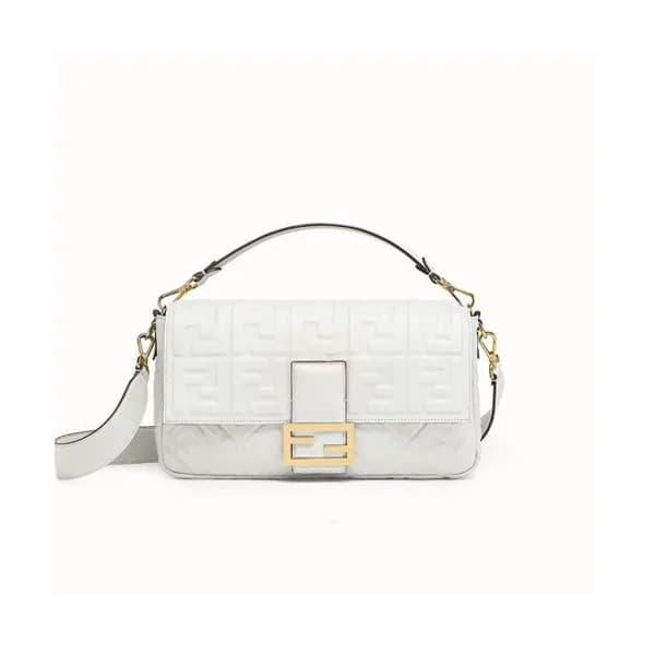Fendi 2019 Baguette Leather Tote Shoulder Bag, 18.… - 1