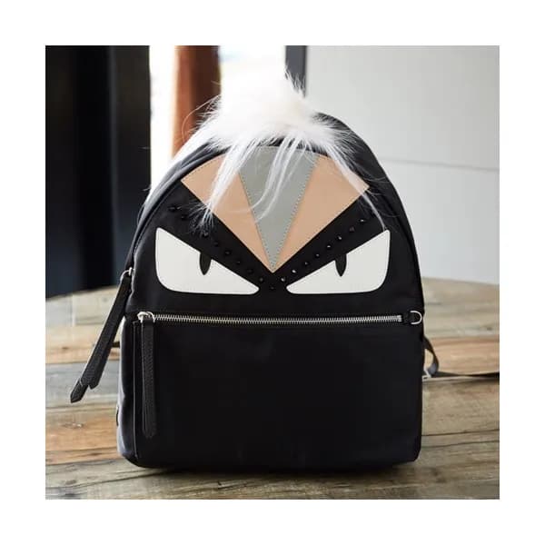 Fendi 2019 Nylon Bag Bugs Back Pack ,24.5/29/38CM … - 1