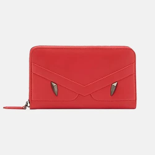 Fendi 2019 Leather Bag Bugs Zip Round Wallet - 펜디 … - 1