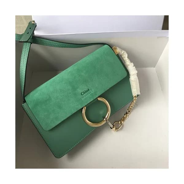 Chole 2019 Faye Leather Shoulder Bag, 24cm - 끌로에 … - 1