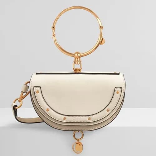 Chole 2019 Nile Leather Tote Shoulder Bag, 20cm - … - 1