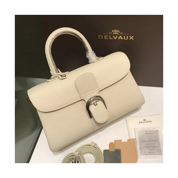 Delvaux 2019 Brillant Leather Tote Shoulder Bag,28… - 1