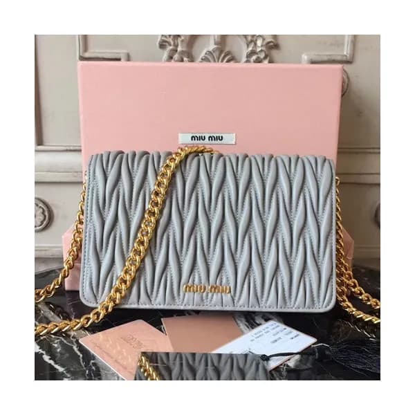 MiuMiu 2019 Matelasse Chain Shoulder Cross Bag,1… - 1