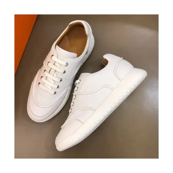 Hermes 2019 Mens Parfunms Business Leather Sneaker… - 1