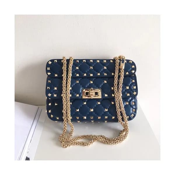 Valentino 2019 Garavani Ruckstud Spike Leather Cha… - 1