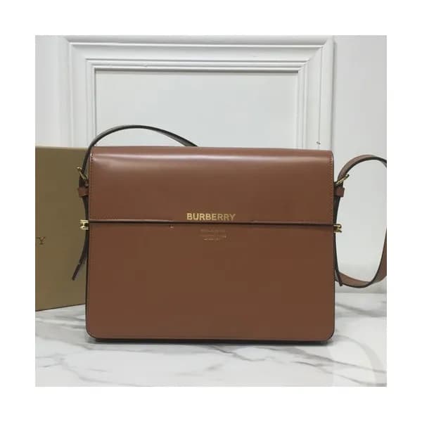 Burberry 2019 Grace Leather Large Shoulder Bag, 26… - 1