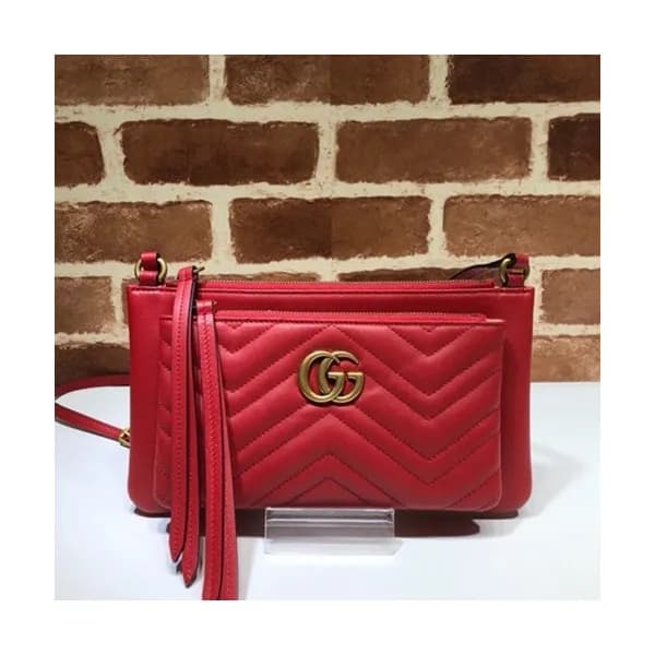 Gucci 2019 Marmont Matlase Clutch Bag / Shoulder C… - 1