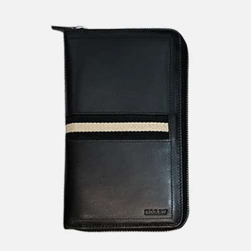 Bally 2019 Mens Leather Zip Round Wallet - 발리 남성용 … - 1
