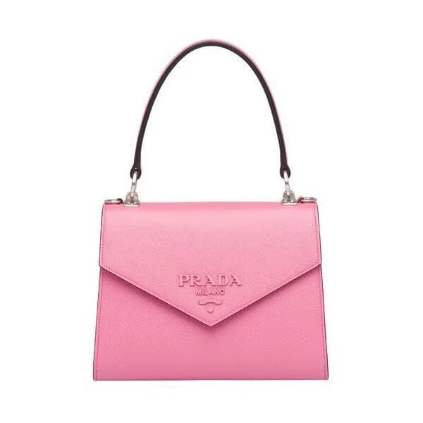 Prada 2019 Monochrome Chain Tote Shoulder Bag,24cm… - 1
