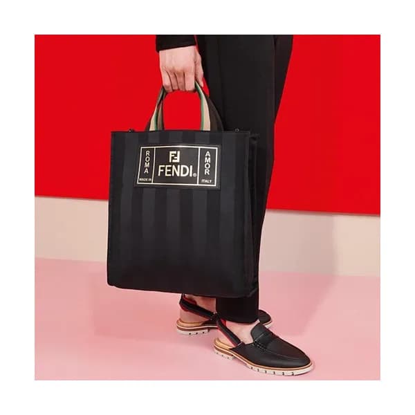 Fendi 2019 Canvas Tote Shopper Bag ,40CM - 펜디 2019… - 1