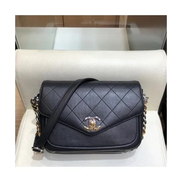 Chanel 2019 Leather Women Chain Shoulder Cross Bag…