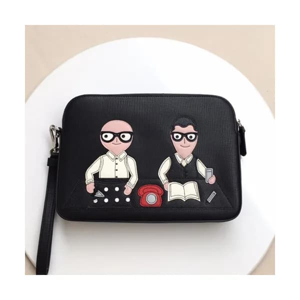Dolce&Gabbana 2019 Leather Clutch Bag ,26CM - 돌체 앤… - 1