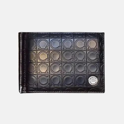 Ferragamo 2019 Mens Leather Card Holder / Money Ci… - 1