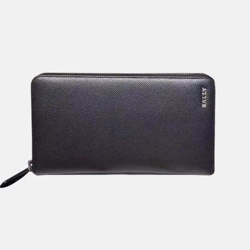 Bally 2019 Mens Leather Zip Round Wallet - 발리 남성용 … - 1