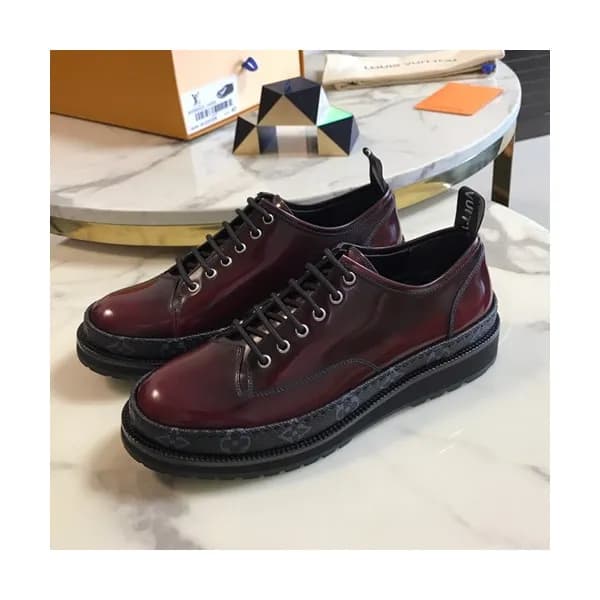 Louis Vuitton 2019 Mens Leather Sneakers Shoes - 루… - 1