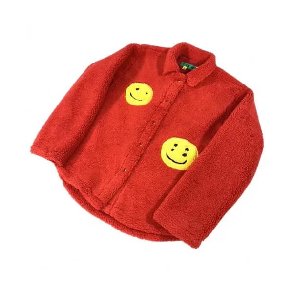 Kanye west 2019 Mm/Wm Smile Flannel Jacket - 카니예 웨… - 1