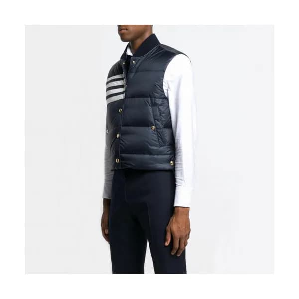 Thom Browne 2019 Mens Patch Logo Down Pedding Vest… - 1