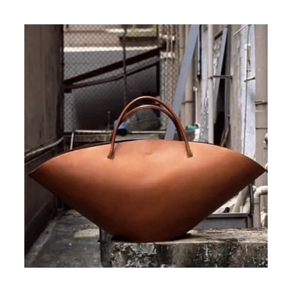 Jil Sander 2019 Sombrero Leather Large Tote Bag,67… - 1