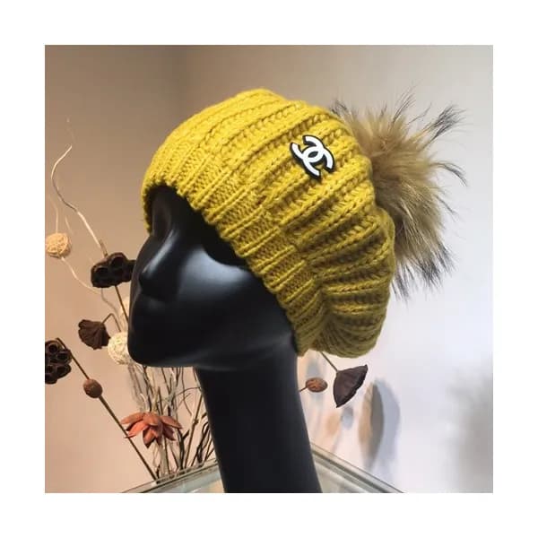 Chanel 2019 Ladies Knit & Fox Fur Cap - 샤넬 2019 여성… - 1