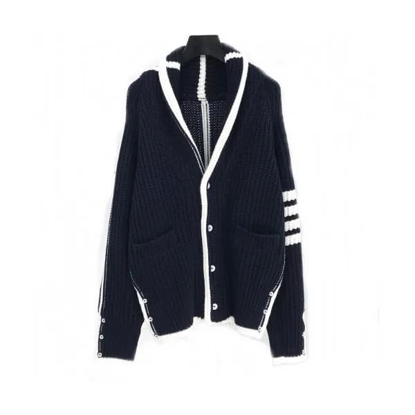 [톰브라운]Thom Browne 2020 Mens Classic V-neck Knit Ca… - 1