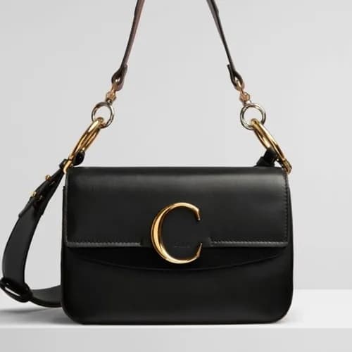 Chole 2020 C Leather Tote Shoulder Bag, 24cm - 끌로… - 1