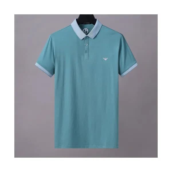 [알마니]Armani 2020 Mens Logo Silket Short Sleeved Ts… - 1