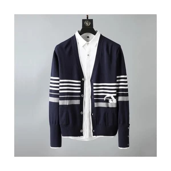 [톰브라운]Thom Browne 2020 Mens Strap V-neck Cardigan … - 1