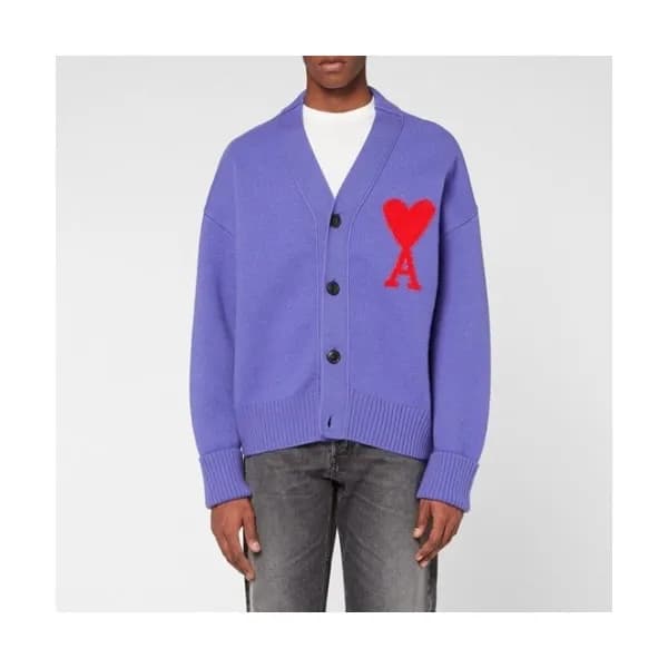 Ami 2020 Mens Logo Casual Cardigen - 아미 2020 남성 로고… - 1