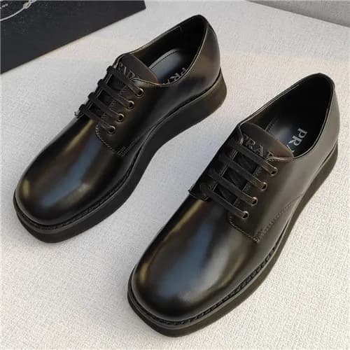 Prada 2021 Men's Leather Derby Shoes - 프라다 202… - 1