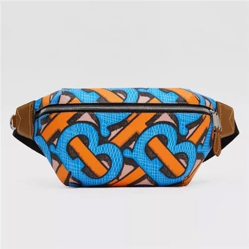 [버버리]Burberry 2021 Men's Leather Hip Sack,31cm… - 1