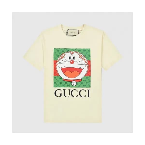 Gucci Mm/Wm Logo Short Sleeved Tshirts Ivory - 구찌… - 1