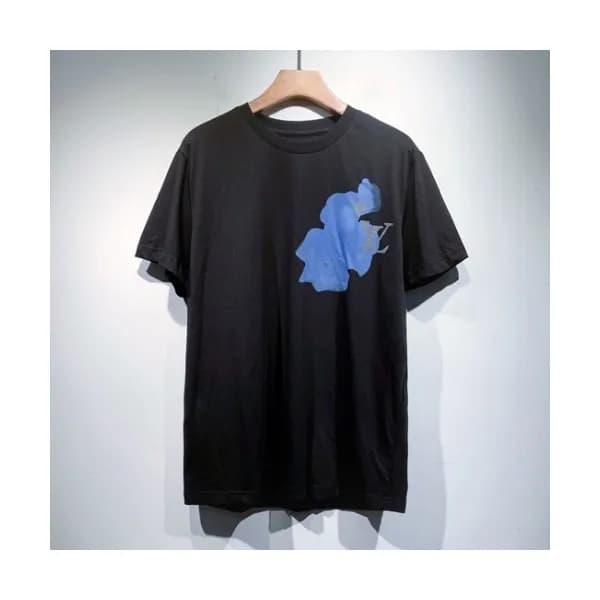Louis vuitton Mm/Wm Logo Short Sleeved Tshirts Bl… - 1