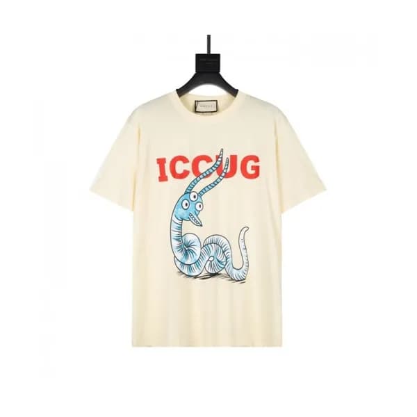 Gucci Mm/Wm Logo Short Sleeved Tshirts Ivory - 구찌… - 1