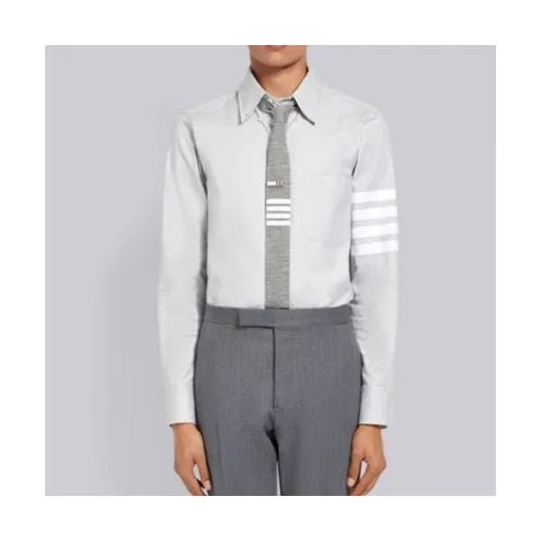Thom Browne Mens Strap Cotton Tshirts Gray - 톰브라운… - 1