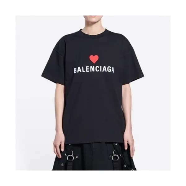 Balenciaga Mm/Wm Logo Cotton Short Sleeved Tshirt… - 1
