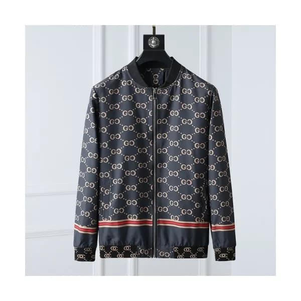 Gucci Mens Logo Casual Jackets Black - 구찌 2021 남성… - 1