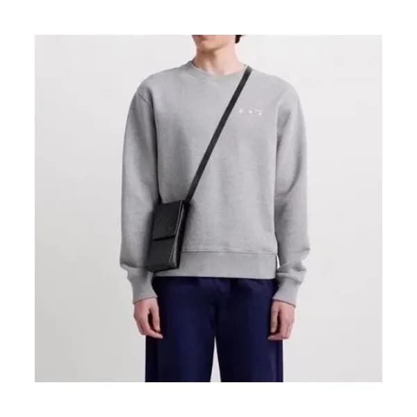 Off-white Mm/Wm Logo Cotton Oversize Hoodie Gray … - 1