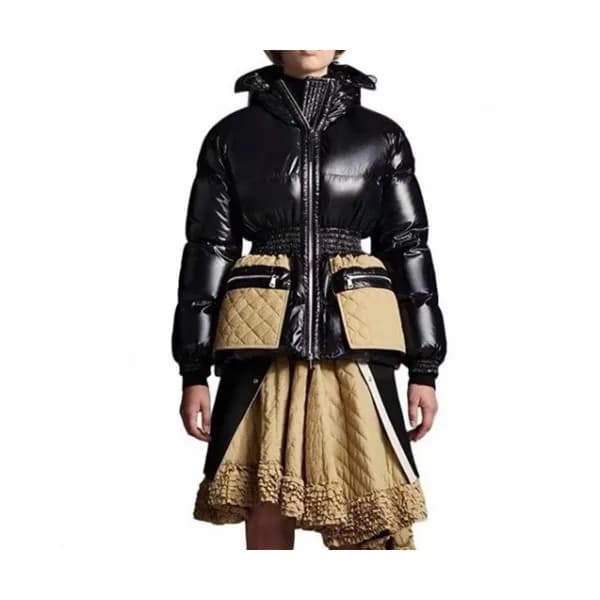 Moncler Womens Patch Logo Modern Duck Down Long … - 1