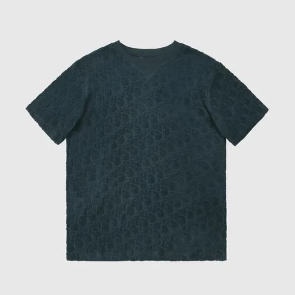 디올 남성 크루넥 그린 반팔티 - Mens Green Tshirts - dio01685x - 1