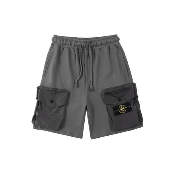 스톤아일랜드 남성 캐쥬얼 그레이 반바지 - Mens Gray Half-pants - sto… - 1