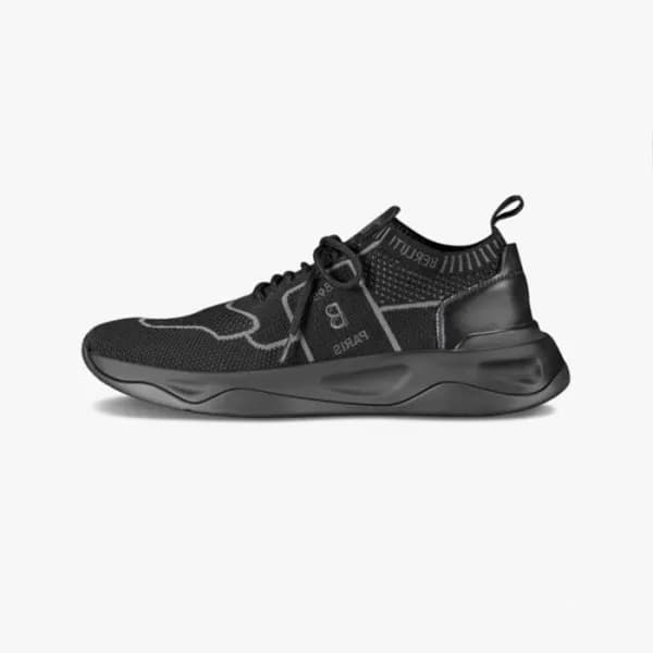 벨루티 남성 Shadou 블랙 스니커즈 - Mens Black Sneakers - ber0… - 1