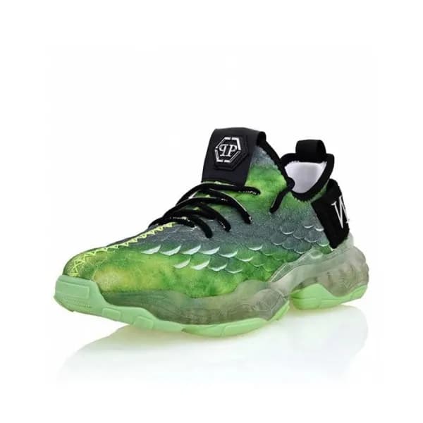 필립플레인 남성 캐쥬얼 그린 스니커즈 - Mens Green Sneakers - phi01… - 1