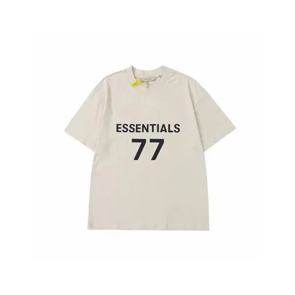 피어오브갓 남성 베이지 크루넥 반팔티 - Mens Beige Tshirts - fea041… - 1