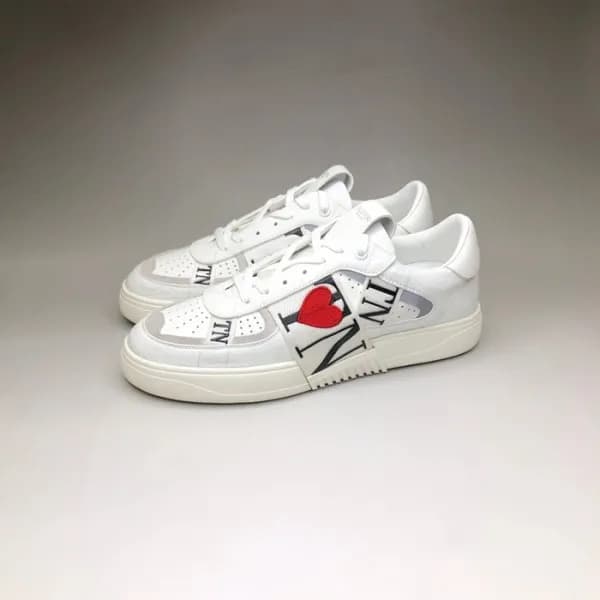 발렌티노 남/녀 Logo 화이트 스니커즈 - Unisex White Sneakers - v… - 1