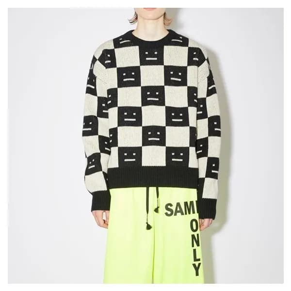 아크네 여성 크루넥 블랙 니트 - Acne Womens Black Knit - acn015… - 1