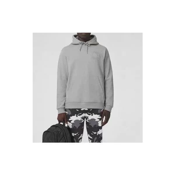 버버리 남성 클래식 그레이 후드티 - Burberry Mens Gray Hoodie - b… - 1